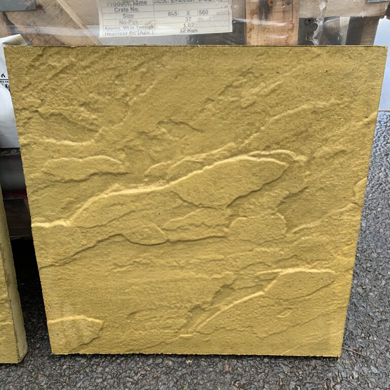 Marshalls Pendle Riven Buff Paving Slab 450 x 450 x 32mm - Building Shop