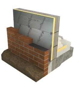 Alternative view of EcoTherm Eco-Cavity Partial Fill 1200 x 450 x 50mm 5.4m2 Pack