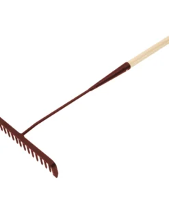 FAITHFULL Tarmac Rake Wood Handled 16T Round