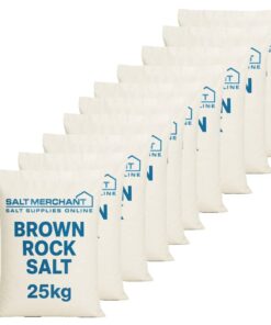 Brown Rock Salt 25kg Bags Pack of 10
