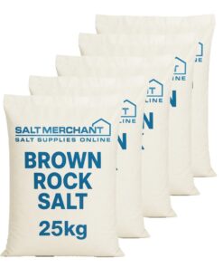 Brown Rock Salt 25kg Bags Pack of 5