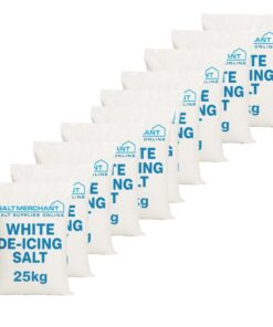 White De-Icing Salt 25kg Bags Pack of 10