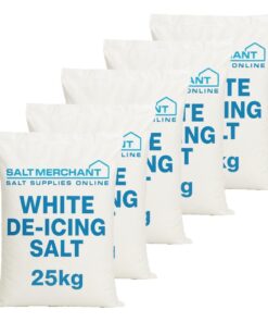 White De-Icing Salt 25kg Bags Pack of 5